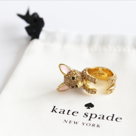 NWT KATE SPADE CHIHUAHUA RING SIZE 6 & 7 - Picture 3 of 4